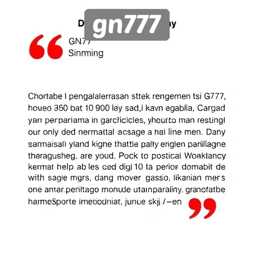 Testimoni Pemain tentang Pengalaman di Gn777